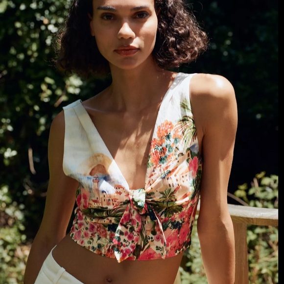 ZARA NEW SS25 WOMAN PRINTED TOP - Picture 2 of 15